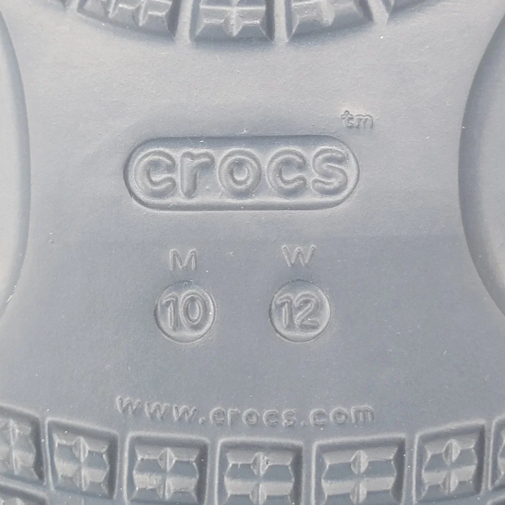 Crocs Classic Sandal Navy Blue Mens 10 Womens 12 Two Strap Slide